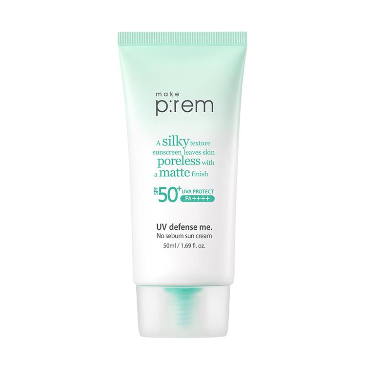 make:prem UVディフェンスミー ノセボム サンクリーム 50ml(SPF50+), 1個