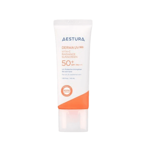 AESTURA DERMA UV 365 ビタミンC 光彩モイスチャー サンクリーム 40ml(SPF50+), 1個