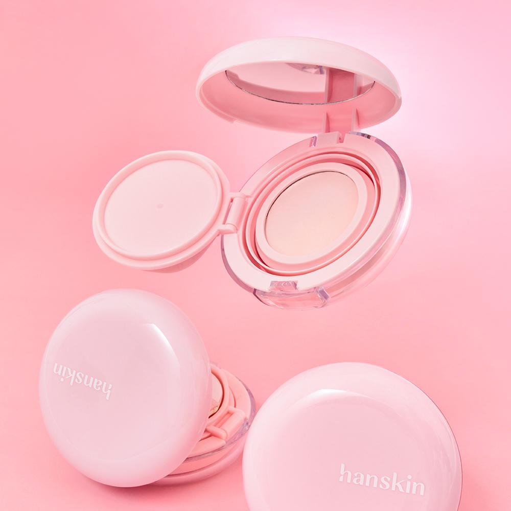 [HANSKIN] しっとり高保湿 ピンク トーンアップ ピンクマルバム 8g SPF30 PA++ サンクッション