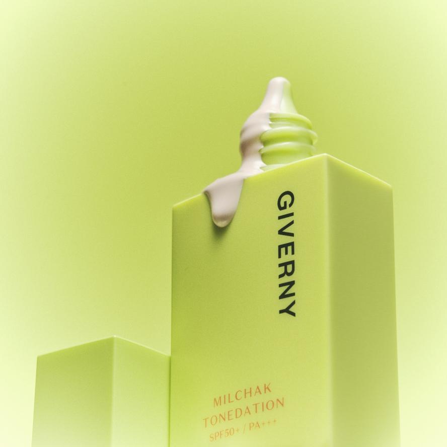 ジベルニー ミルチャク トーンデーション 30ml (SPF50+, PA+++) トーンアップクリーム メイクアップベース