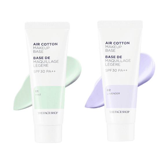 ザフェイスショップ エアコットン メイクアップベース 35g (SPF30)