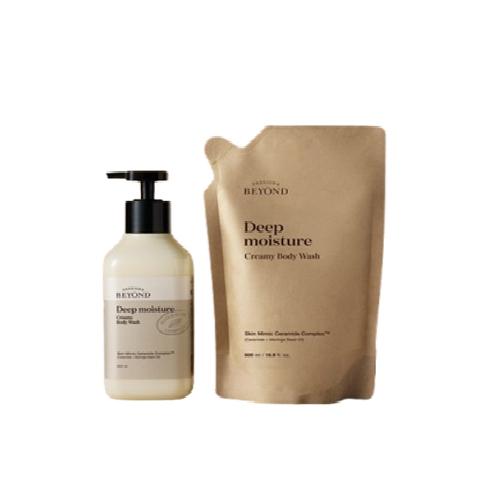ビヨンド ディープモイスチャー クリーミー ボディウォッシュ パウダリームスクの香り, 500ml + 500ml(リフィル), 1個
