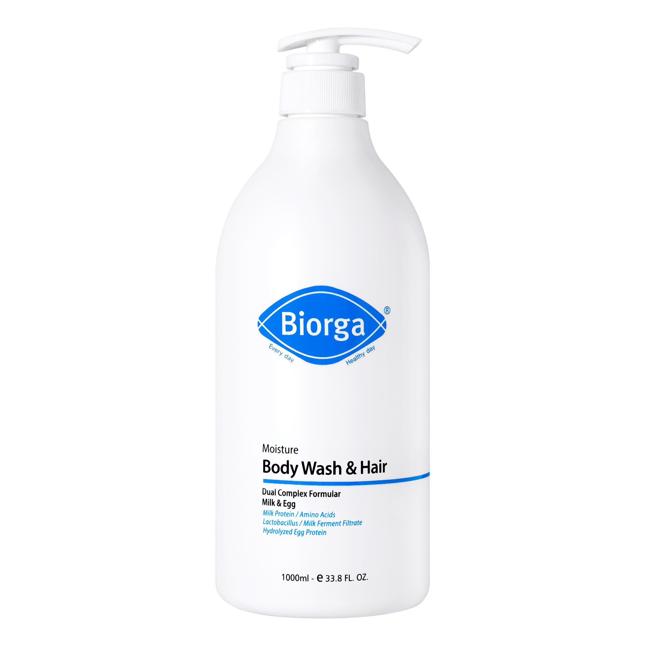 バイオガ モイスチャー ボディウォッシュ & ヘア パウダーの香り, 1L, 1個