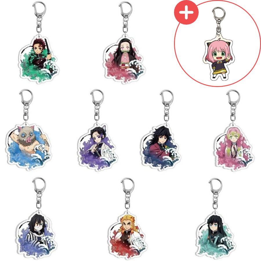 鬼滅の刃 原画 イラスト 20種 キャラクター キーリング 鬼滅の刃 グッズ 鍵 キーホルダー 人形 携帯 電話 バッグチャーム
