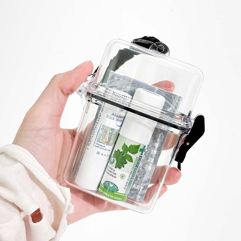 透明 アクリル ポカホルダー ケース ストラップ 証明写真ホルダー フォトカード ステッカー 保管