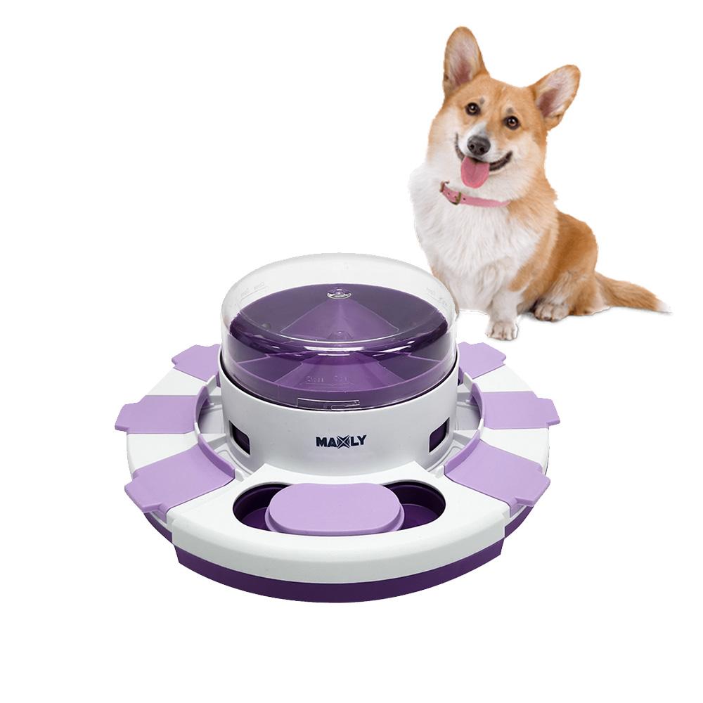 マクスリー 犬用ノーズワーク 知能開発 餌パズルおもちゃ バイオレット 1個