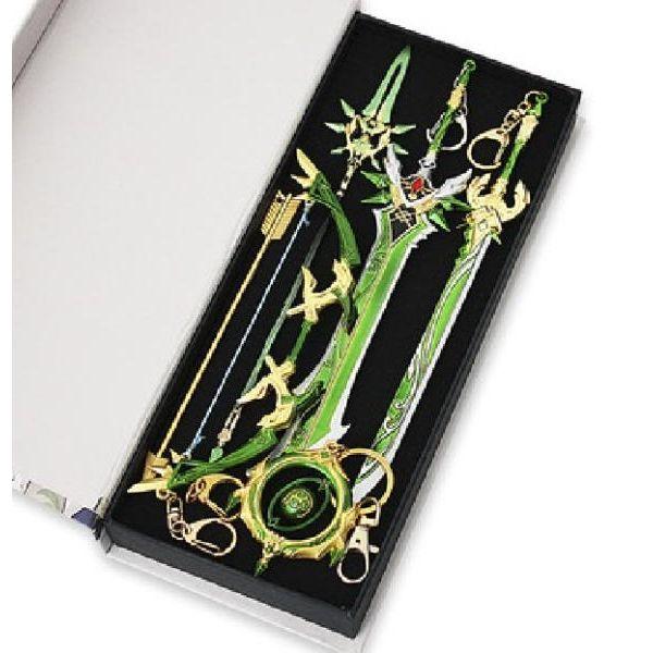 UNKNOWN 라일마켓 原神 武器 フィギュア 原神グッズ ミニチュア キーリング パイモン ディ