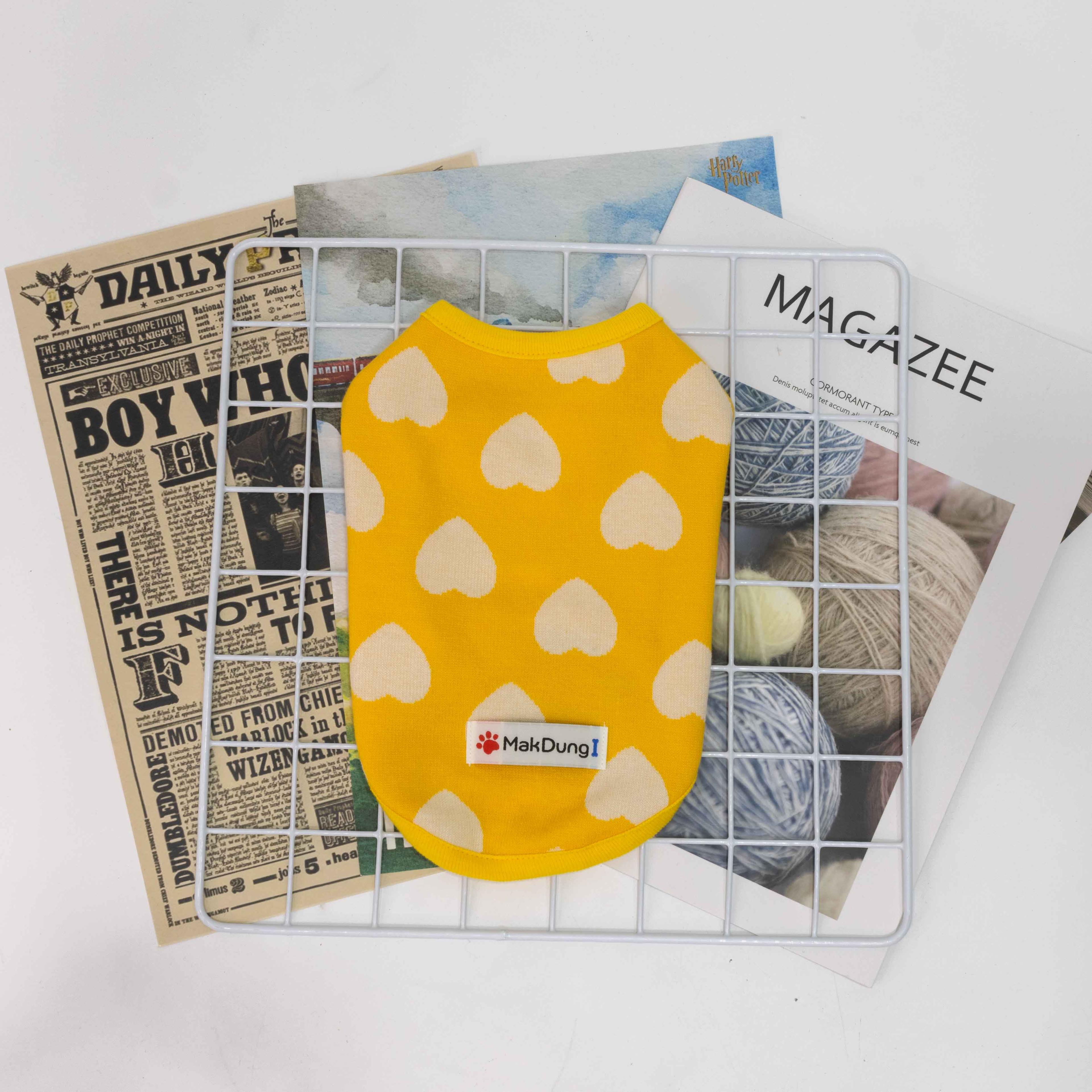 犬服 うちの末っ子 タンクトップ ハートポンTシャツ