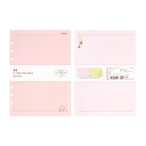 カカオフレンズ ハッロートゥデイ ダイアリー 中紙 フリーノート