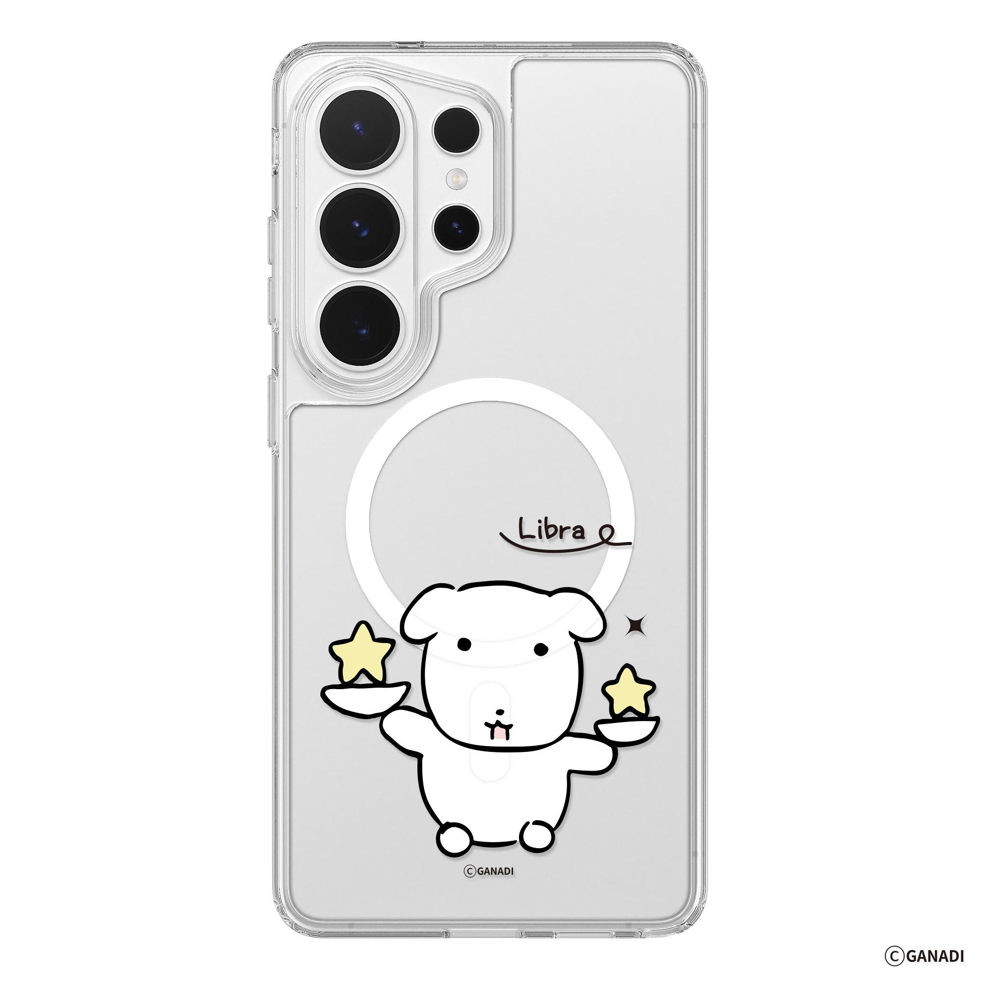 GANADI GALAXY S26 Ultra PureShield MagSafe 星座デザイン クリアバンパー プラスケース 天秤座