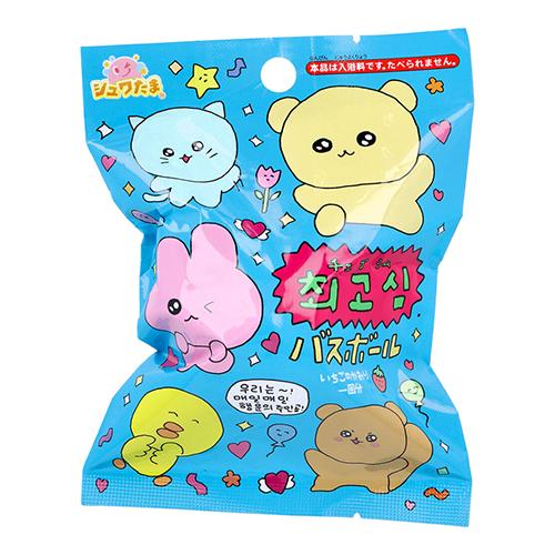 チェゴシム キャラクターマスコット バスボール 入浴剤 ストロベリーの香り 1個入 75g