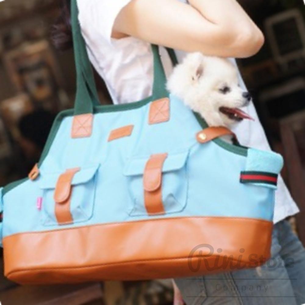 リニペット パリスドッグ ウォルトン ペットバッグ ブルー ペットキャリー 犬用キャリーバッグ 犬用散歩バッグ
