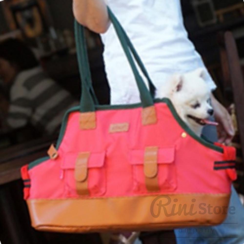 リニペット パリスドッグ ウォルトン ペットバッグ レッド 犬用外出バッグ 小型犬用キャリーバッグ ペットキャリー 小型犬用バッグ