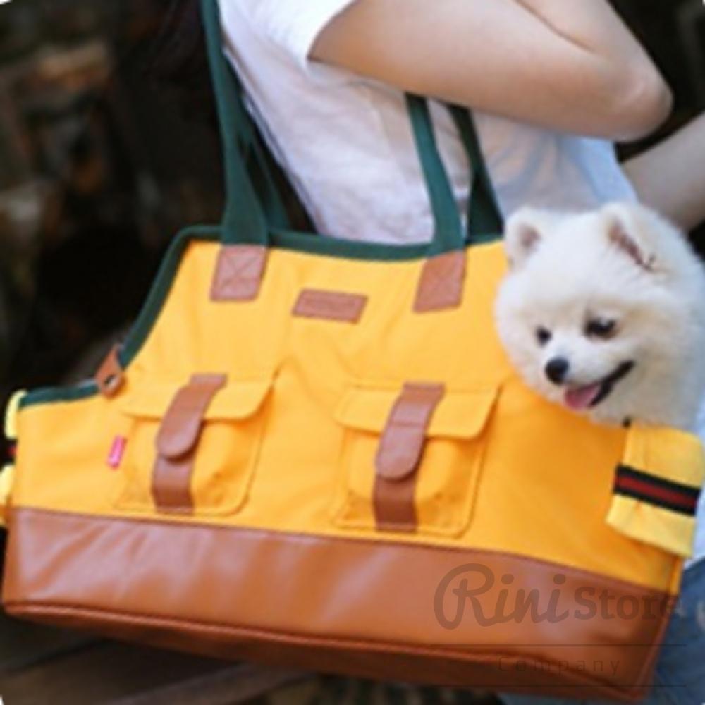 リニペット パリスドッグ ウォルトン ペットバッグ イエロー 小型犬用キャリーバッグ ペットキャリー 小型犬用移動バッグ 犬のお出かけバッグ