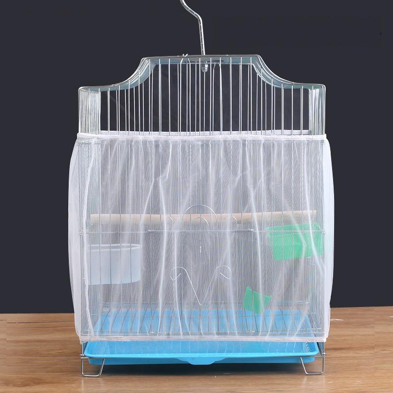 鳥の餌箱カバー ケージメッシュカバー ケンネルペットキャリー