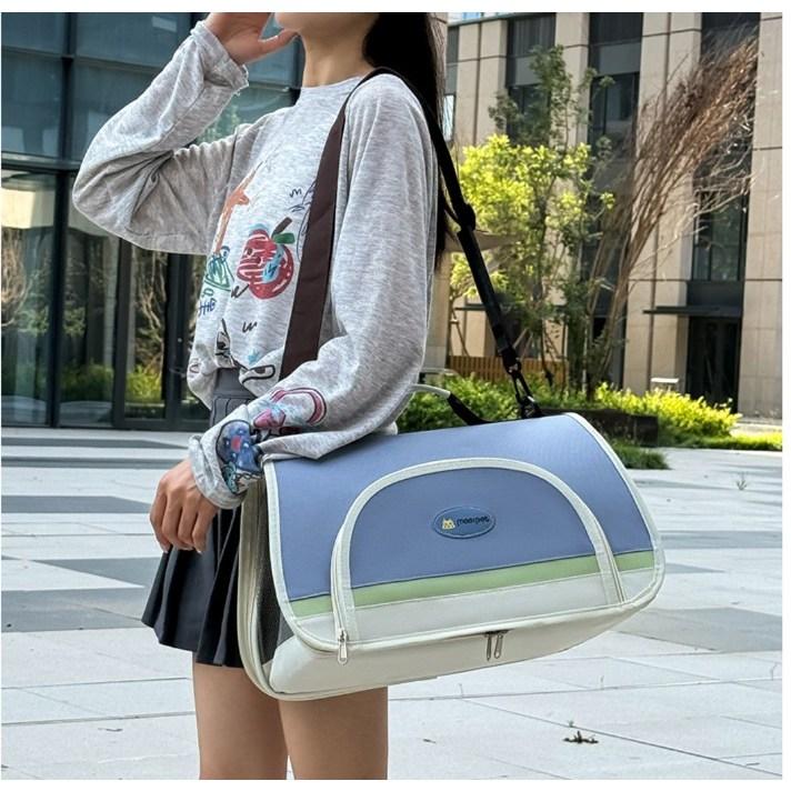 ソルット 犬猫用キャリーバッグ 折りたたみショルダーストラップ ポータブル ペットキャリー 1個 one size