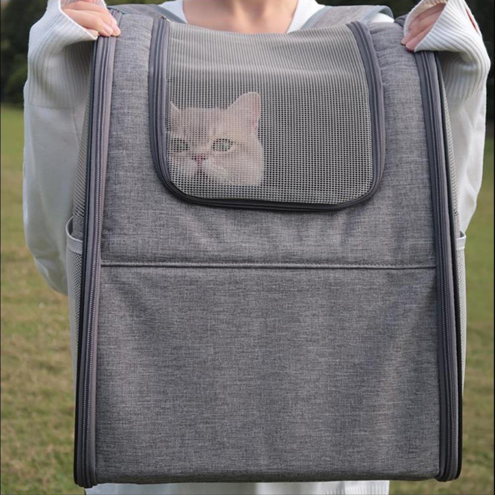 オープンメッシュ窓 犬用キャリーバッグ バックパック 댕댕이 ペットキャリー 멍뭉이