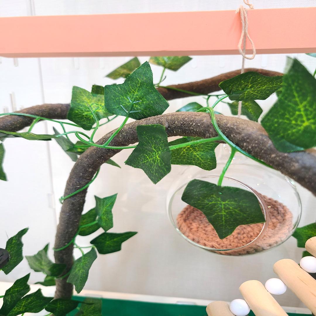 トカゲ フルーツツリーリーフ 人工つる 束 ジャングルバイン クレステッドゲッコー 隠れ家