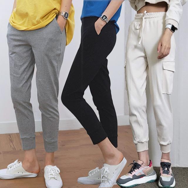 レディース ジョガーパンツ 低身長さん向け 8分丈 スリム 冬 バンディング カーゴパンツ ジョーカー トレーニング 28番