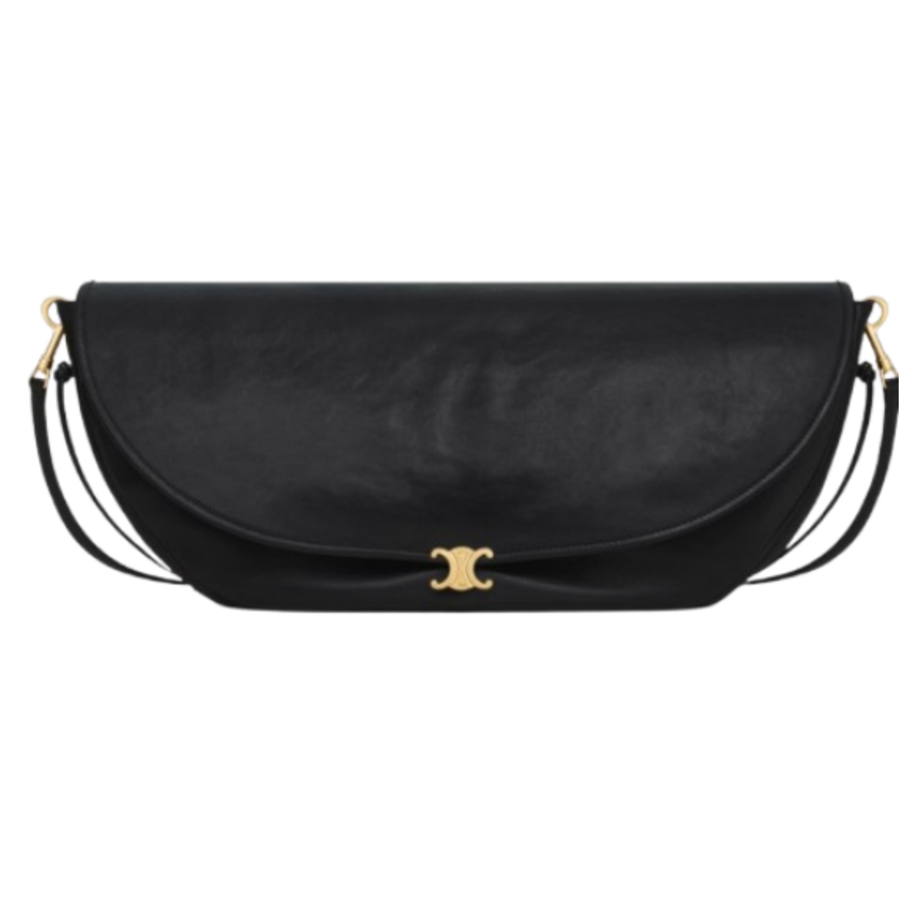 CELINE (セリーヌ) ハーフムーン クロスボディバッグ トリオンフ ベサチェ 124142T88