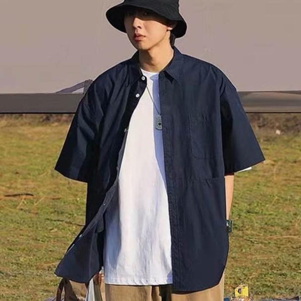 ダブルD ポケット オーバーフィット 半袖シャツ IS-JK29