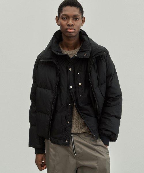 [노이어] Chinz Cotton Layered Puffer Padding (Black) N22WJK03-BK