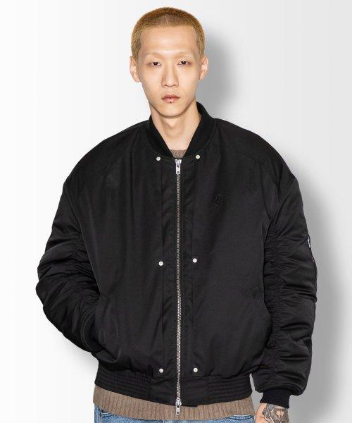 [엑스톤즈] XJ106 Quinton Pleats Shirring MA-1 Jacket (BLACK) XJ106BK