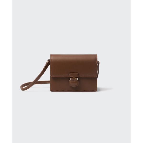 MUSINSA STANDARD ウーマンズ ヒンジ マイクロ クロスボディバッグ ブラウン 1665258