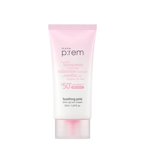 make p:rem（メイクプレム）スージング ピンク トーンアップ サンクリーム 50ml (SPF50+), 1個