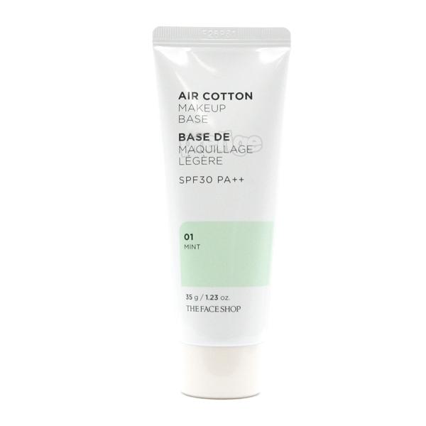 THE FACE SHOP エアコットン メイクアップ ベース 35g-ミント