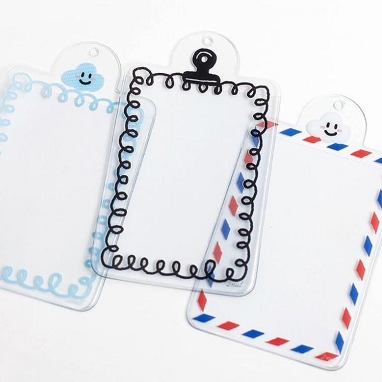 かわいい フォトカードホルダー キーホルダー 7P ポカ ボールチェーン キーリング