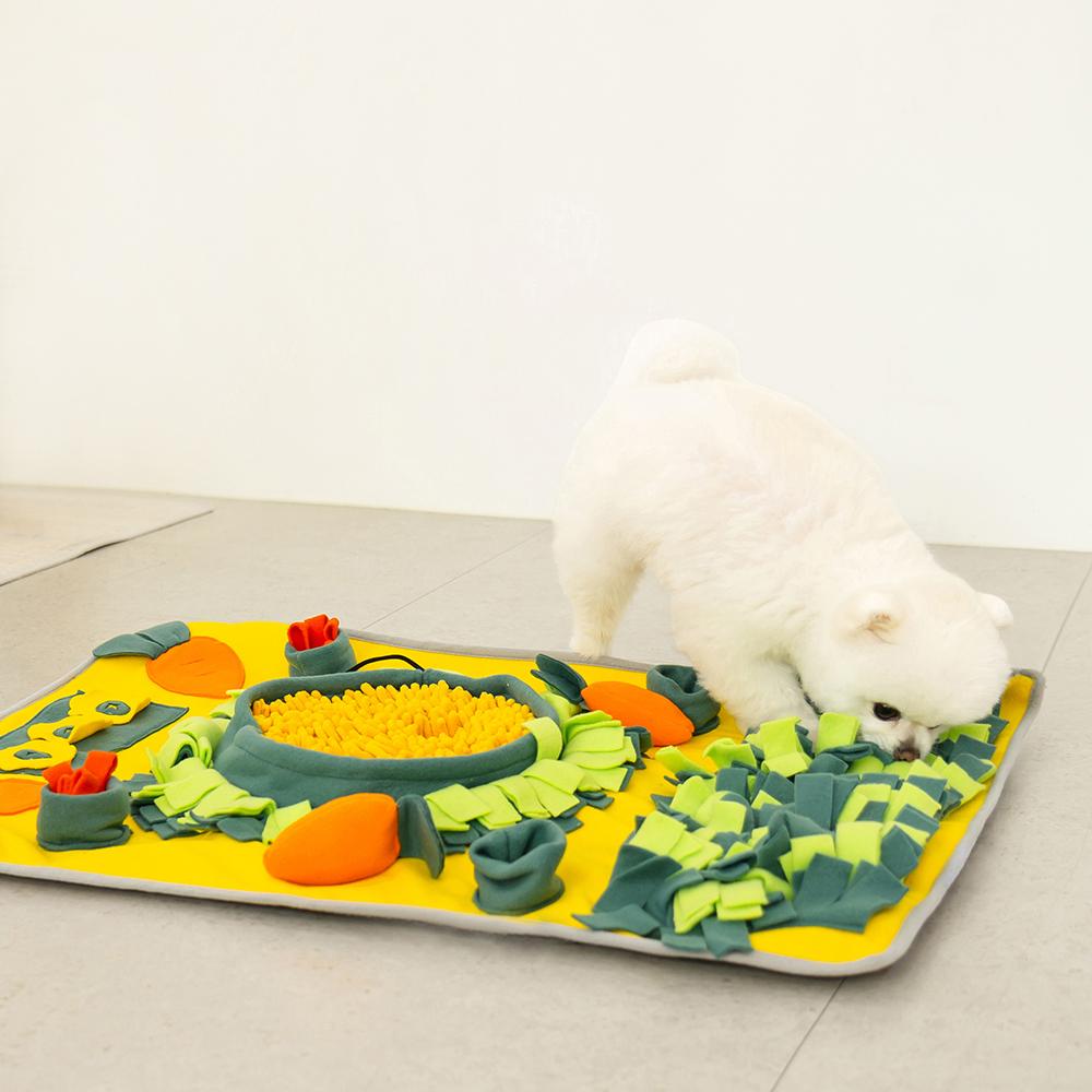 レットー 犬用 ノーズワーク 大型ブランケット にんじん畑 トイ 80x60