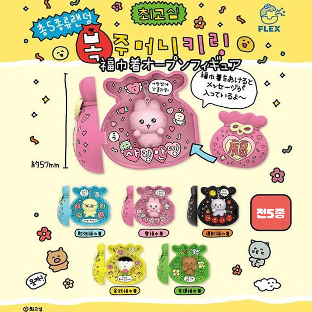 NIC チェゴシム 幸運 福袋 オープンフィギュアキーホルダー ガチャ 5種