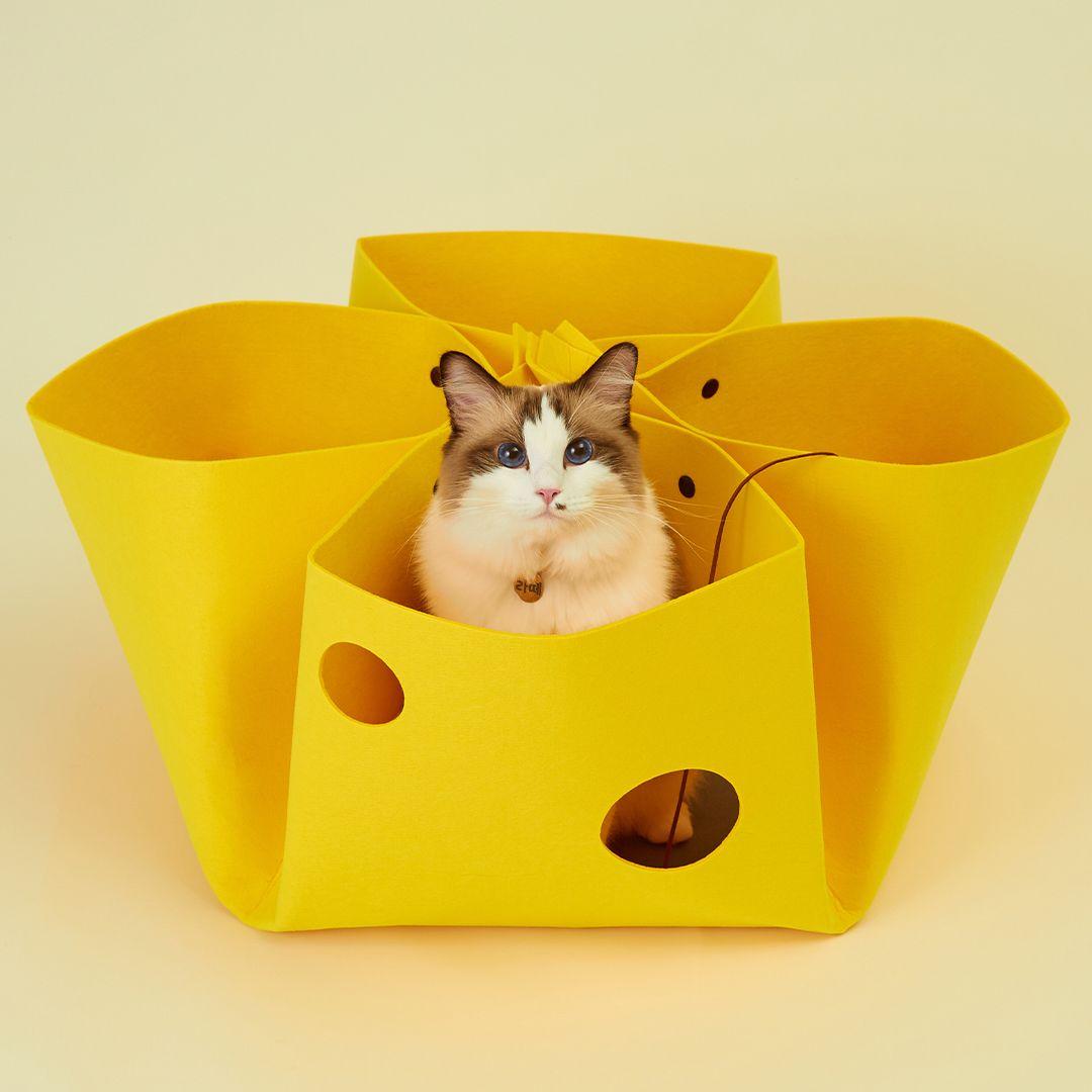 チーズマンドゥ 隠れ家 猫用トンネル
