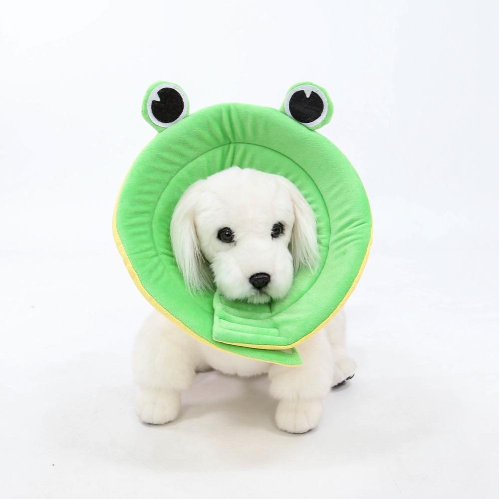 猫・犬用 かわいい動物ネックカラー カエル XSサイズ