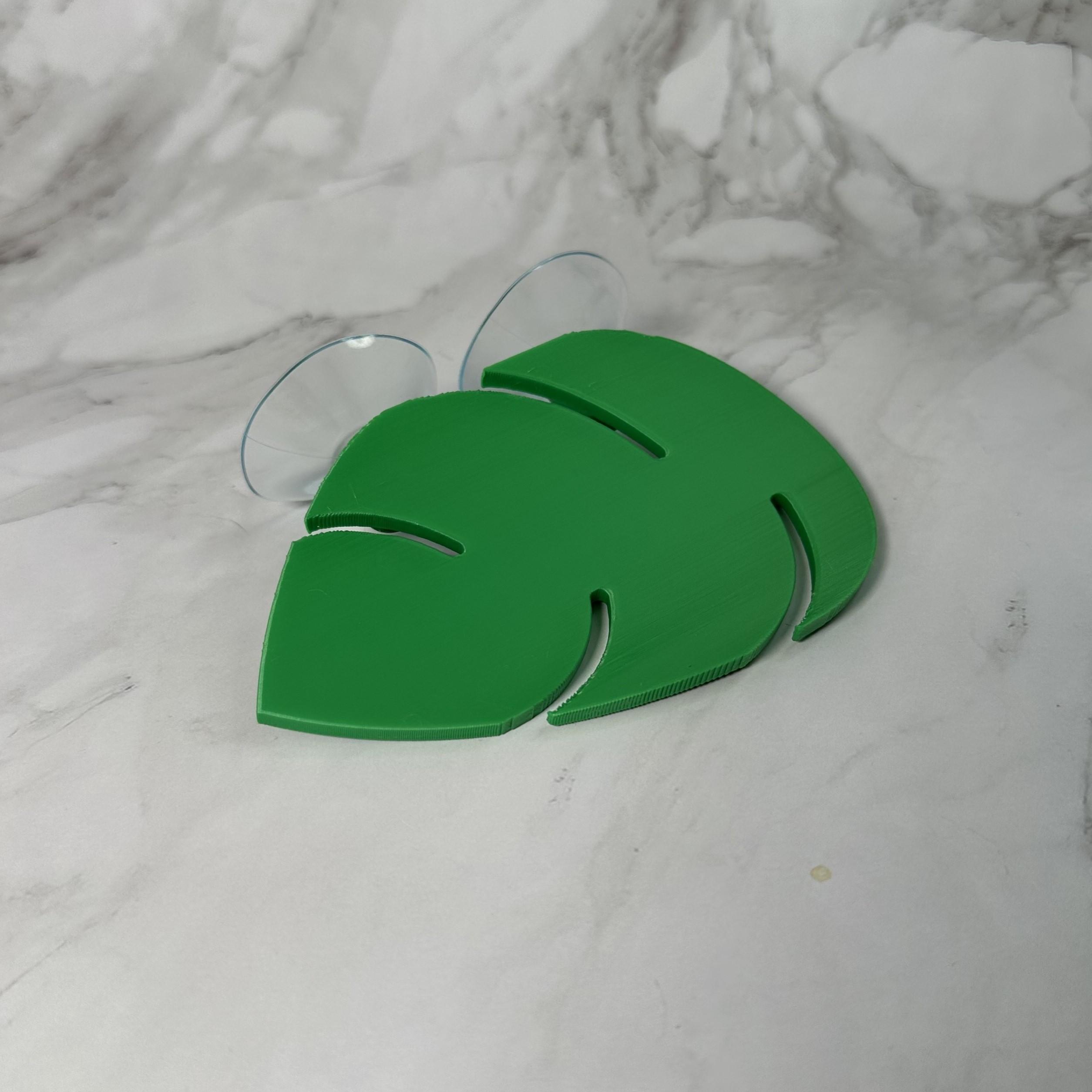 クレステッドゲッコー用 葉っぱ型バックアップ 爬虫類クレシェルター トカゲ 吸盤付き