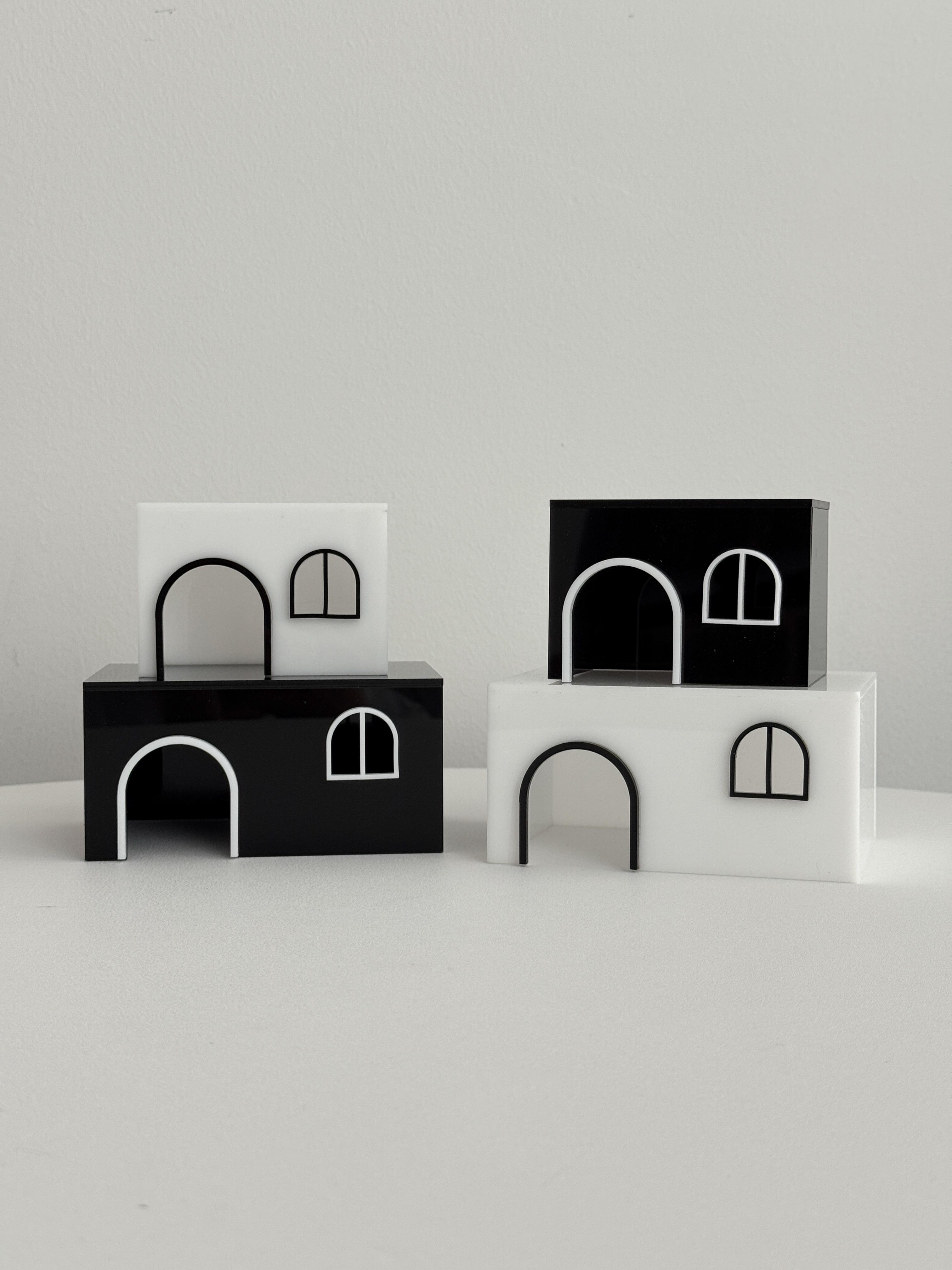 모노홈 アクリル隠れ家 M ぺったい レオパードゲッコー トカゲハウス ケージ 飼育場装飾