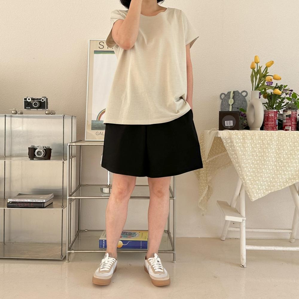 30-46 ビッグサイズ 自社製造 3分丈 バンディング ショートパンツ 涼しい夏 リネン コットン スパン パンツ XL 3XL