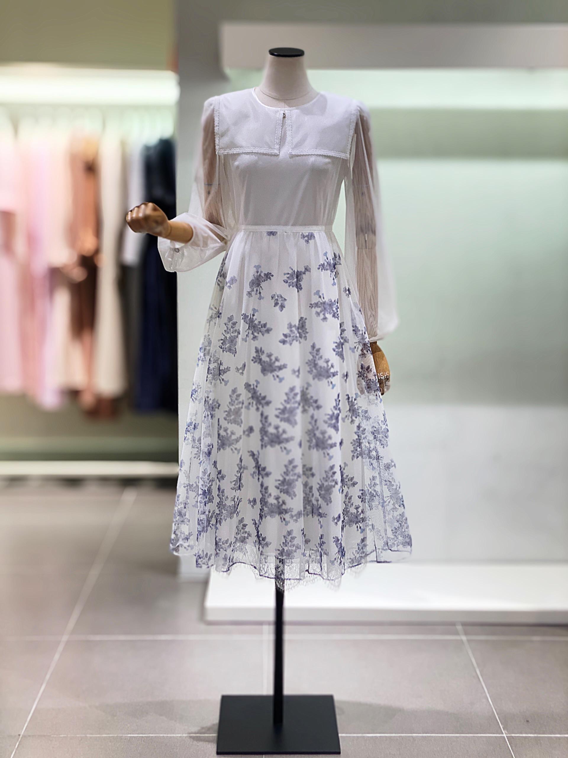 IT'M SHES プリント チュールワンピース ITN3WOP730