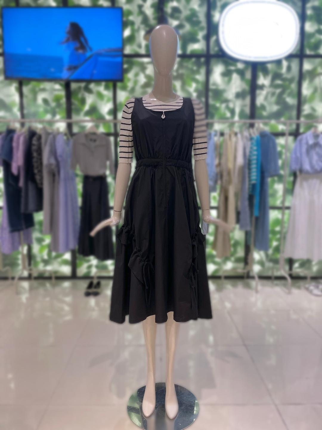 DUEL シアリング ポイント ノースリーブ ジップワンピース L253PSE013