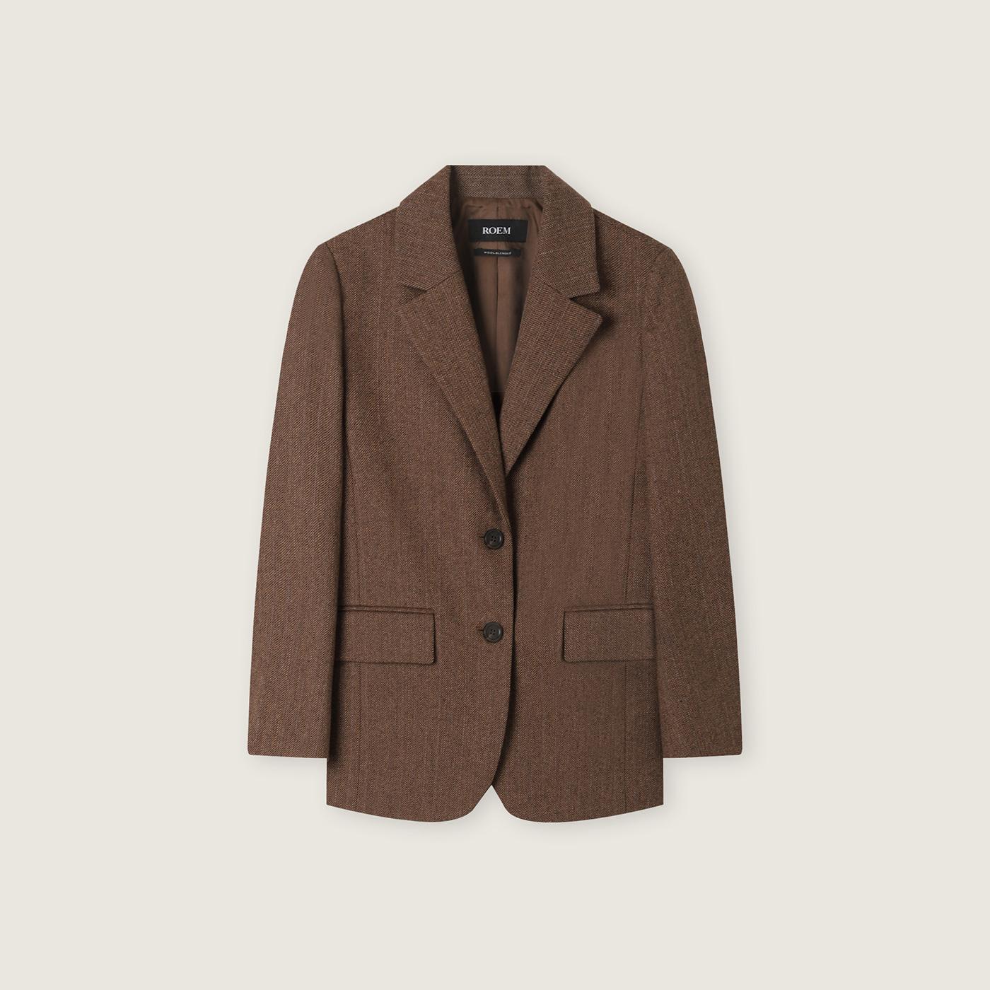 ROEM テーラード ウールジャケット RMJKF4VR52