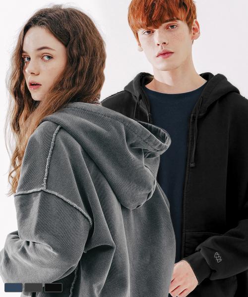 [더블유브이프로젝트] [パッケージ] ダスト ピグメント フーディーZIP UP 2PACK MJOT7437 2001029