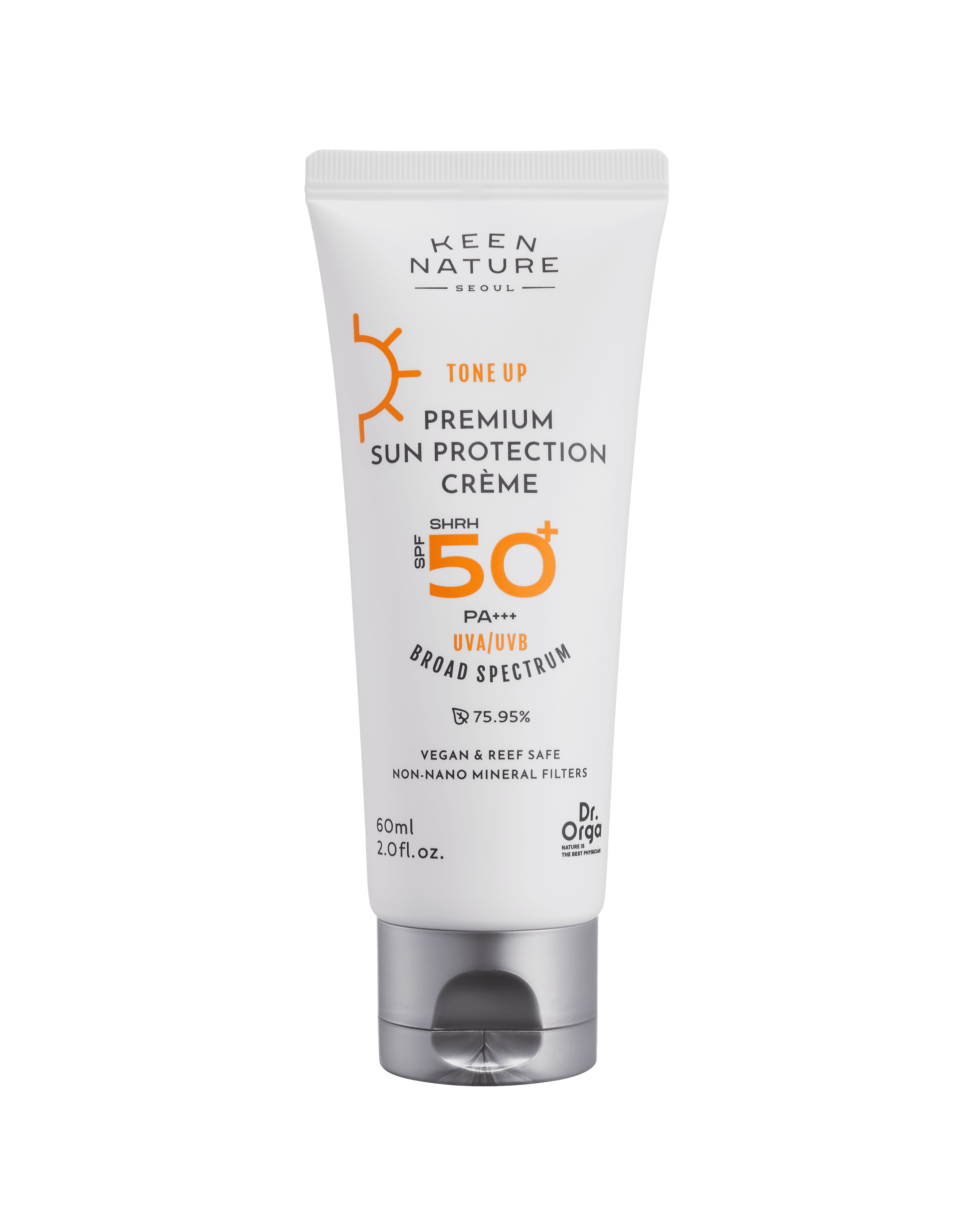 Dr.ORGANIC (ドクターオーガニック) プレミアム サン プロテクション クリーム 60ml(SPF50+), 1個