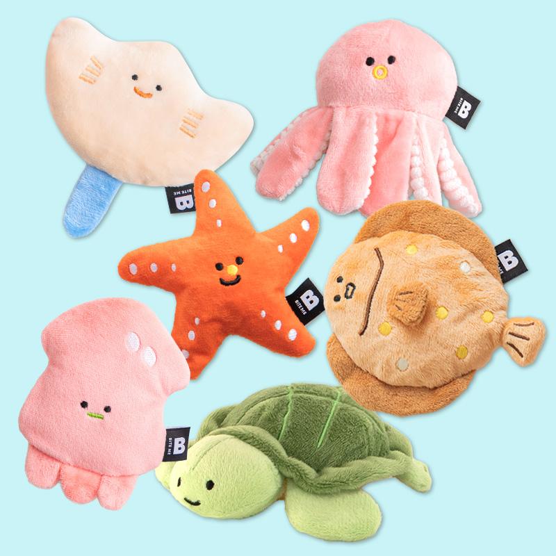 バイトミー 海の仲間たち 鳴るおもちゃ セット 犬用 ノーズワーク