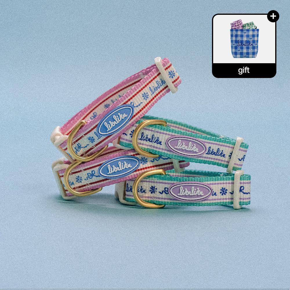 [likalika X Saki] 리카리카 플레어 강아지 목줄