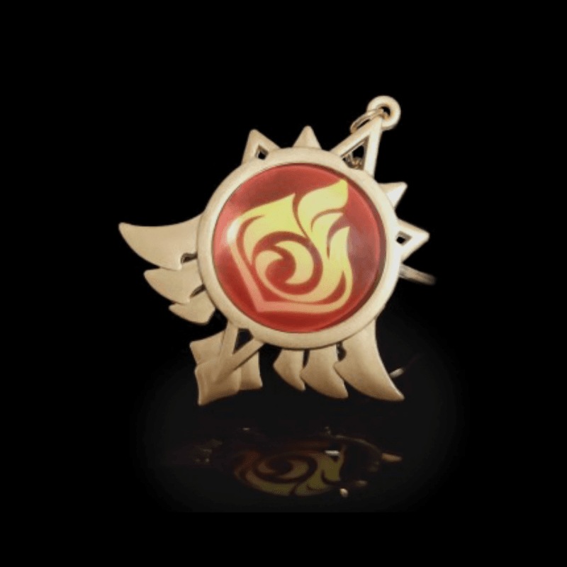 [即日出荷] 원신 신의눈 キーリング ガラス 金属 나타 이나즈마 수메르 폰타인 스네즈나야 キーホルダー グッズ - モンド 火