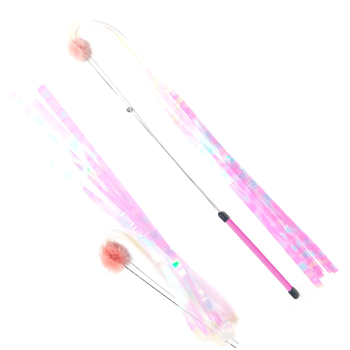 힐링타임 メロングstick ミンク ロングテール 猫 釣り竿 手作り ハンドメイド おもちゃ