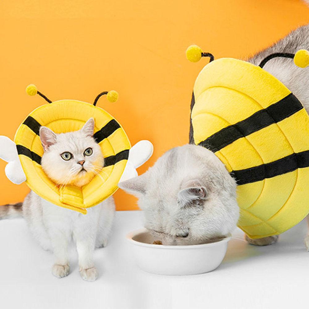 aldipet 犬 猫用エリザベスカラー、漏斗、ネッククッション、傷ケア、ミツバチ