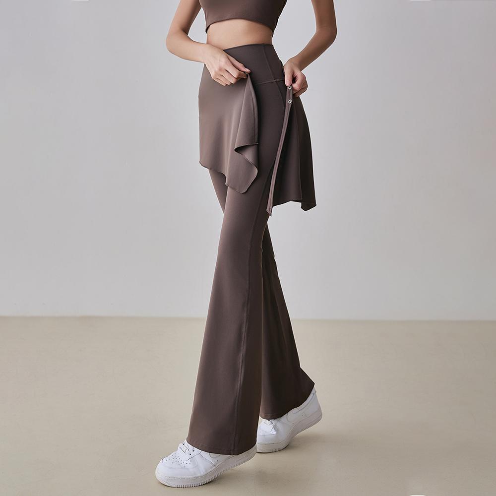 ピラティス レギンス ブーツカット スカート レギンス スカッツ