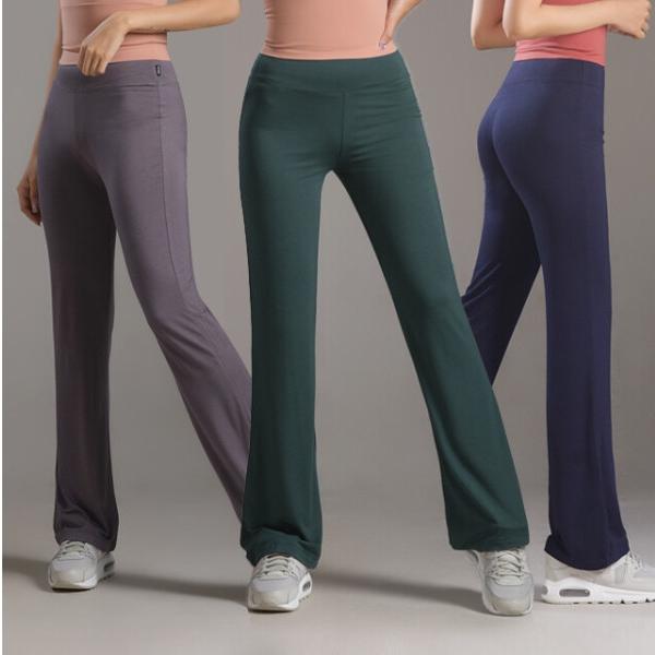 バンディング ブーツカット ビッグサイズ ヨガパンツ ホームウェア パジャマパンツ